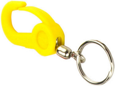 Карабин пластиковый для ключей SCOTTY (Жёлтый)