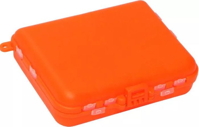 Коробка-раскладушка KOSADAKA "Книжка" TB-S12-OR, 11x9.5x2.5см для мелочей, оранжевая