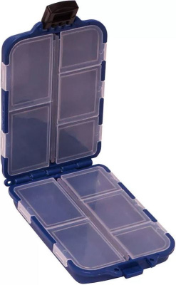 Коробка-раскладушка Kosadaka "Портсигар" TB-S14-BLU, 8.5x5x2 см для мелочей, синяя