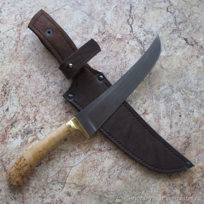 Нож Джинн Пчак х12мф (карельская береза)