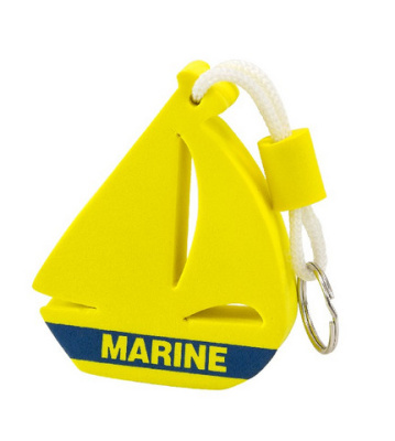 Брелок-поплавок парусник желтый Marine