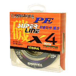 Леска плетеная (шнур) KOSADAKA SUPER PE X4 (BSLX4-300-DG-010  (300 м 0,1мм) )
