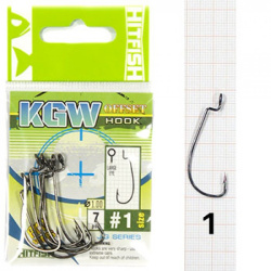 Крючок офсетный HITFISH KGW Offset hook