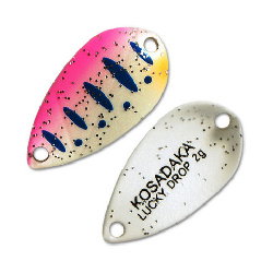 Блесна колеблющаяся KOSADAKA TROUT POLICE LUCKY DROP ( 2гр/F25)