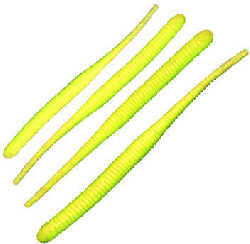 Приманка DUNAEV DT-WORM-R 4" (DTWR4-301 / 4" / cheese yellow)