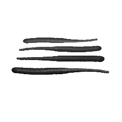 Приманка DUNAEV DT-WORM-R 2.4" (DTWR60-701 / 2.4" / cheese black)