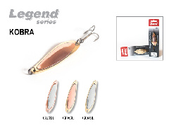 Блесна колеблющаяся AKARA LEGEND KOBRA со вставкой 70мм ( 20гр/GO/CU ALKBV-20-GO/CU)
