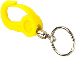 Карабин пластиковый для ключей SCOTTY (Жёлтый)