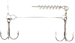 Оснастка стингер Kujira для силиконовых приманок 20-24см, кр.2/0 (Размер # 2/0; 1шт )