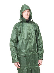 Плащ нейлоновый на молнии цвет зеленый BVR (Разм. 48-50 / Рост )