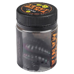 Приманка силиконовая (мягкая) TRIXBAIT LICHI CHEESE (TBL16-001 / 1.6" / 001 Black)