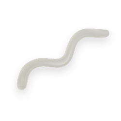 Приманка силиконовая (мягкая) TROUT ZONE WAKE WORM-2 (TZWW232-WH / 3.2" / White Cheese)