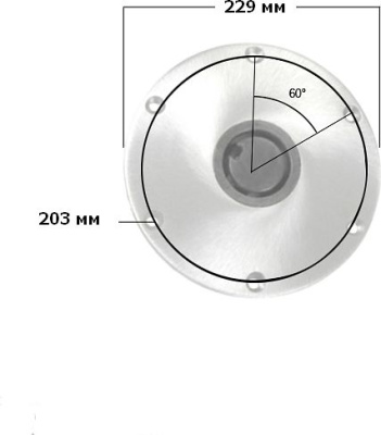 Основание D229 мм/d73 мм, врезное для стоек Plug-in