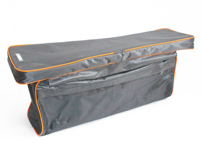 Накладка на сиденье "СЛЕДОПЫТ" мягкая, с сумкой, 75 см, цвет серый
