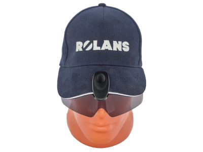 Накладка поляризационная на кепку Rolans Clip-on-Clap серое (жестк.чехол)