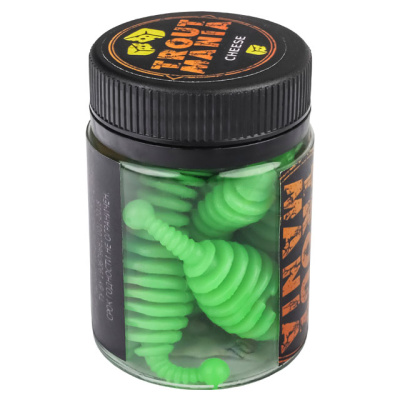 Приманка силиконовая (мягкая) TRIXBAIT MOUSE TAIL CHEESE (TBMT25-005 / 2.5" / 005 Lime)