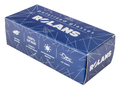 Очки поляризационные Rolans White Line коричневое стекло + зеленое напыление (жестк.чехол)