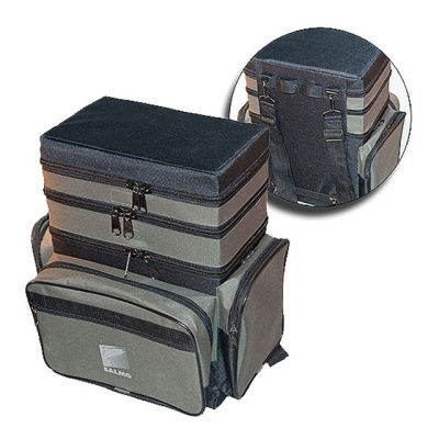 Ящик-сумка-рюкзак рыболовный зимний пенопластовый (3-х ярусный) B-3LUX