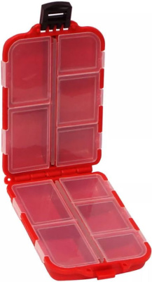 Коробка-раскладушка Kosadaka "Портсигар" TB-S14-R, 8.5x5x2 см для мелочей, красная