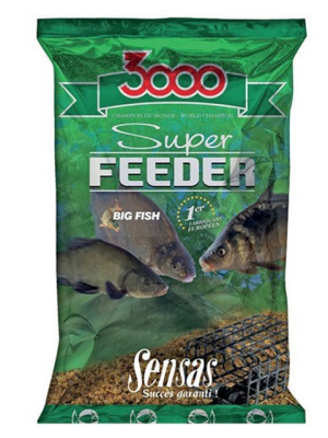 Прикормка Sensas 3000 Super Feeder RIVER Black 1кг