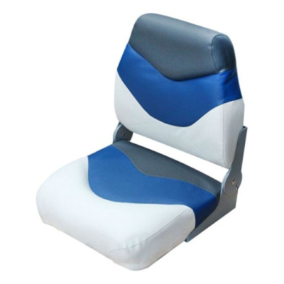 Сиденье Premium folding белое с синим и темно-серым (75108WBC)