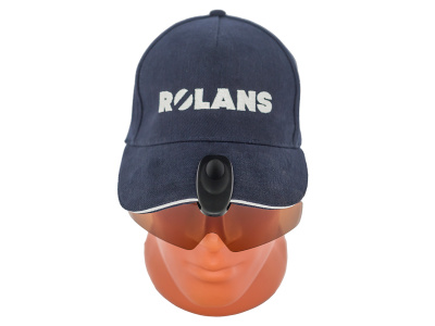 Накладка поляризационная на кепку Rolans Clip-on-Clap коричневое стекло (жестк.чехол)