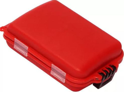 Коробка-раскладушка Kosadaka "Портсигар" TB-S14-R, 8.5x5x2 см для мелочей, красная