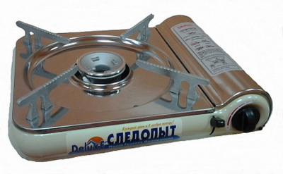 Плита газовая СЛЕДОПЫТ "DeluxE" нержавеющая сталь