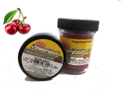 Паста форелевая BERKLEY POWERBAIT NATURAL SCENT (CHUNKY CHERRY (ЧЕРЕШНЯ))