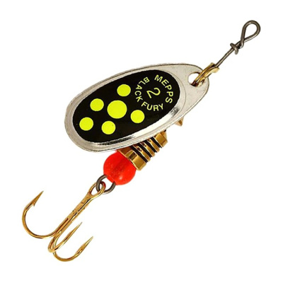 Блесна вращающаяся (вертушка) MEPPS COMET BLACK FURY ( 4,5гр/AG/CH cbf-2-a-fch)