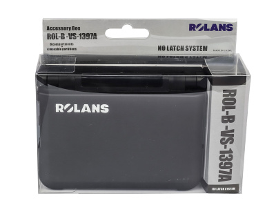 Коробка для рыболовных приманок ROLANS VS-1397A, размер 133x97x37 мм