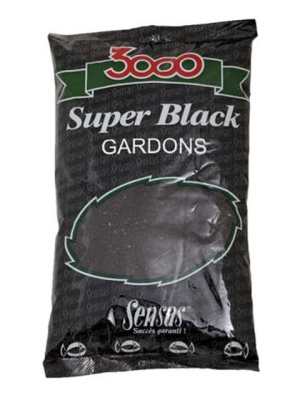 Прикормка Sensas 3000 Super BLACK Gardons 1кг