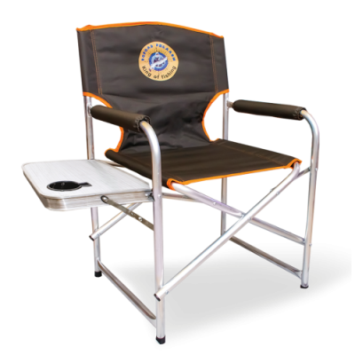 Кресло "Король рыбалки" со столиком с подстаканником алюминиевое ККрА-03