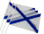 Флаг Андреевский 30х45