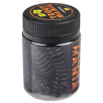 Приманка силиконовая (мягкая) TRIXBAIT MOUSE TAIL CHEESE (TBMT25-001 / 2.5" / 001 Black)