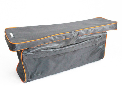 Накладка на сиденье "СЛЕДОПЫТ" мягкая, с сумкой, 95 см, цвет серый