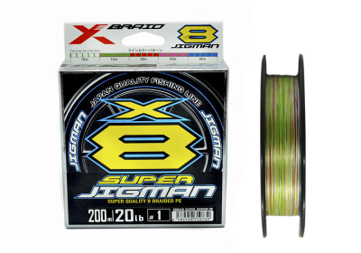 Леска плетеная (шнур) YGK X-Braid SUPER JIGMAN X8 200м 