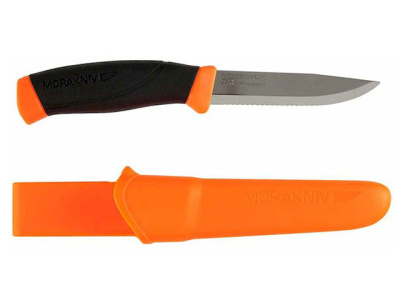 Нож Mora Companion FS (нержавеющая сталь, лезвие с зазубринами 100 мм)