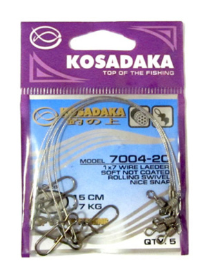 Поводок KOSADAKA CLASSIC 1x7 7004, упаковка 5шт