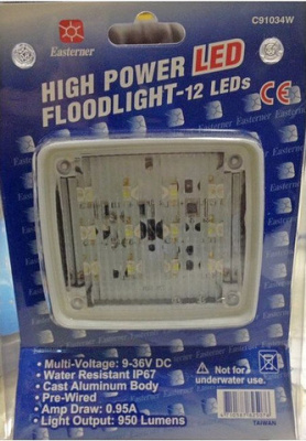 Прожектор светодиодный 12 диодов 950 лм 9-36 В