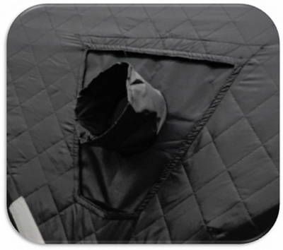 Окно для палатки куб Woodland с выходом под трубу