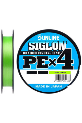 Леска плетеная (шнур) SUNLINE SIGLON PEх4 LIGHT GREEN 