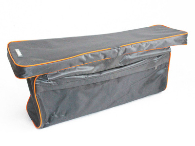 Накладка на сиденье "СЛЕДОПЫТ" мягкая, с сумкой, 65 см, цвет серый