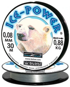 Леска BALSAX Ice-Power 30м 0,08 (0,88кг)
