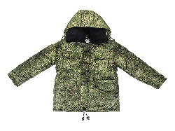 Куртка детская Зима ткань Оксфорд, цвет зеленый Цифра BVR (Разм. 36-38 / Рост 140-146)