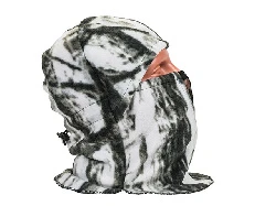 Шапка-маска Буран ткань флис, рисунок Лес, цвет белый BVR (Разм. Безразмерный ряд / Рост )