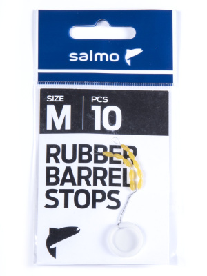 Стопор для поплавка силиконовый SALMO RUBBER BARREL STOPS р.M, упаковка 10шт