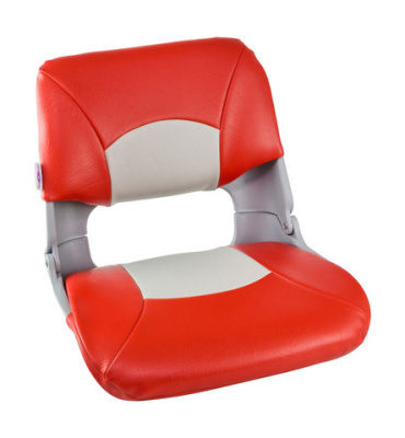 Кресло складное мягкое SPRINGFIELD SKIPPER, цвет серый/красный